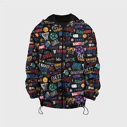 Куртка с капюшоном детская Баскетбол, цвет: 3D-черный
