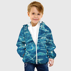 Куртка с капюшоном детская Чистая вода, цвет: 3D-белый — фото 2