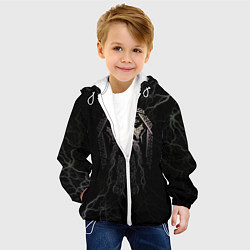 Куртка с капюшоном детская Odin, цвет: 3D-белый — фото 2