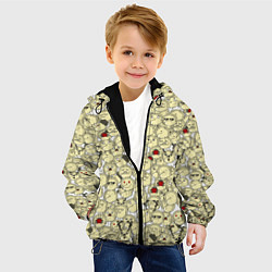 Куртка с капюшоном детская Пельмени, цвет: 3D-черный — фото 2