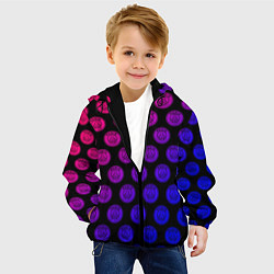 Куртка с капюшоном детская ПСЖ Неон, цвет: 3D-черный — фото 2