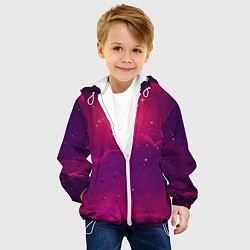 Куртка с капюшоном детская СКАЗОЧНАЯ НОЧЬ 2 КРАСНЫЙ, цвет: 3D-белый — фото 2