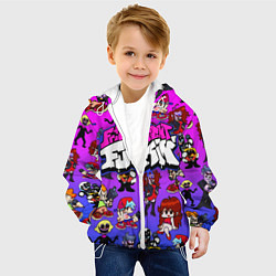 Куртка с капюшоном детская FRIDAY NIGHT FUNKIN ГЕРОИ, цвет: 3D-белый — фото 2