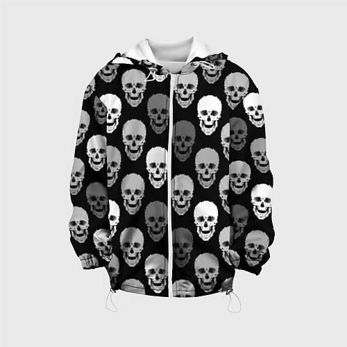 Детская куртка Черно-белый готический / 3D-Белый – фото 1