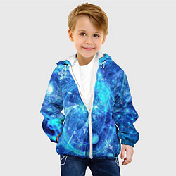 Куртка с капюшоном детская Вибрация воздуха, цвет: 3D-белый — фото 2