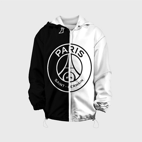 Детская куртка ФК ПСЖ PSG BLACK & WHITE / 3D-Белый – фото 1