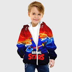 Куртка с капюшоном детская ЭШ НИНДЗЯ Ash Brawl Stars, цвет: 3D-белый — фото 2