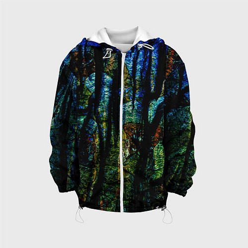 Детская куртка Разноцветная гора / 3D-Белый – фото 1