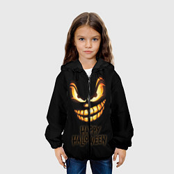 Куртка с капюшоном детская Happy Halloween, цвет: 3D-черный — фото 2