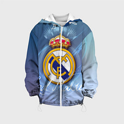 Куртка с капюшоном детская FC РЕАЛ МАДРИД, цвет: 3D-белый