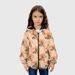 Куртка с капюшоном детская Хлебобулочные изделия, цвет: 3D-черный — фото 2