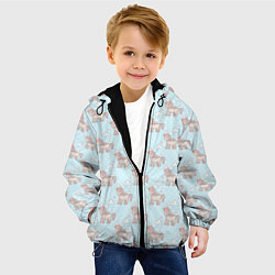 Куртка с капюшоном детская Маленькие единороги, цвет: 3D-черный — фото 2