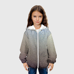 Куртка с капюшоном детская Металликскин, цвет: 3D-белый — фото 2
