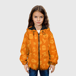 Куртка с капюшоном детская ТЕПЛЫЙ ХЕЛЛОУИН, цвет: 3D-черный — фото 2