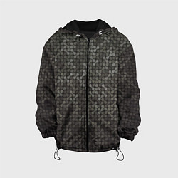 Куртка с капюшоном детская Geometric textures, цвет: 3D-черный