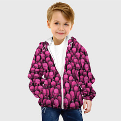 Куртка с капюшоном детская Охранники игры в кальмара, цвет: 3D-белый — фото 2