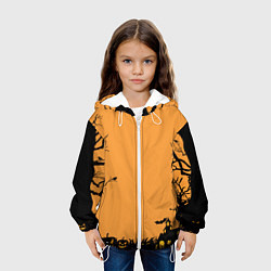 Куртка с капюшоном детская Orange Halloween TRD, цвет: 3D-белый — фото 2