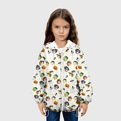 Куртка с капюшоном детская Персонажи и хэллоуин, цвет: 3D-белый — фото 2