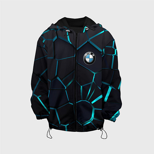 Детская куртка BMW 3D плиты с подсветкой / 3D-Черный – фото 1