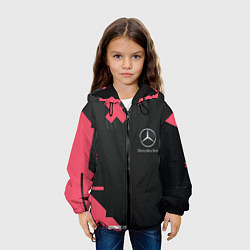 Куртка с капюшоном детская Мерседес Mersedes, цвет: 3D-черный — фото 2