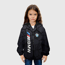 Куртка с капюшоном детская BMW sport 3D плиты 3Д плиты, цвет: 3D-черный — фото 2