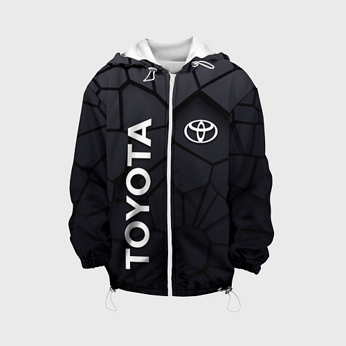 Детская куртка Toyota 3D плиты / 3D-Белый – фото 1