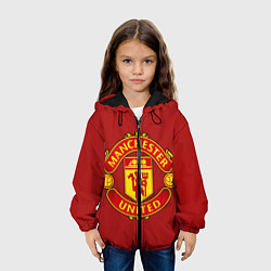 Куртка с капюшоном детская Manchester United F C, цвет: 3D-черный — фото 2