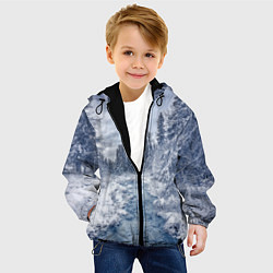 Куртка с капюшоном детская СНЕЖНЫЙ ПЕЙЗАЖ, цвет: 3D-черный — фото 2