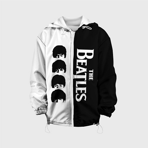 Детская куртка The Beatles черно - белый партер / 3D-Белый – фото 1