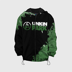 Куртка с капюшоном детская Линкин Парк в стиле Гранж Linkin Park, цвет: 3D-черный