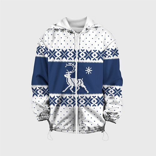 Детская куртка Северный Олень звезда / 3D-Белый – фото 1