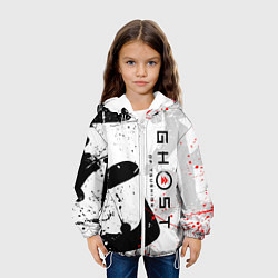 Куртка с капюшоном детская GHOST OF TSUSHIMA ПРИЗРАК ЦУСИМЫ БЕЛЫЙ, цвет: 3D-белый — фото 2