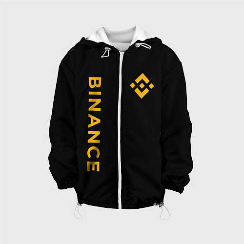 Детская куртка БИНАНС ЛОГО КАРБОН BINANCE LOGO / 3D-Белый – фото 1