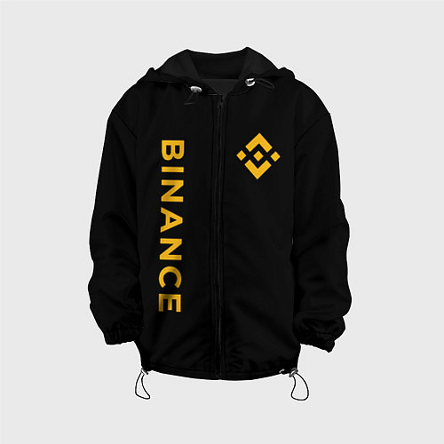 Детская куртка БИНАНС ЛОГО КАРБОН BINANCE LOGO / 3D-Черный – фото 1