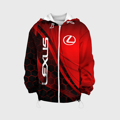 Детская куртка LEXUS RED GEOMETRY ЛЕКСУС / 3D-Белый – фото 1