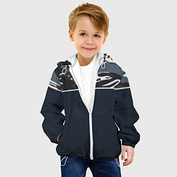 Куртка с капюшоном детская Камуфляж 2 0, цвет: 3D-белый — фото 2