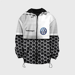 Куртка с капюшоном детская Volkswagen Стальная решетка, цвет: 3D-черный