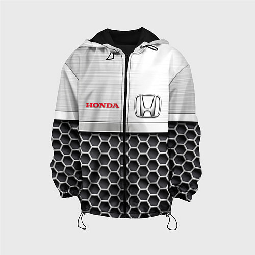 Детская куртка HONDA Стальная решетка / 3D-Черный – фото 1
