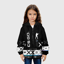 Куртка с капюшоном детская Поток информации СS:GO, цвет: 3D-черный — фото 2
