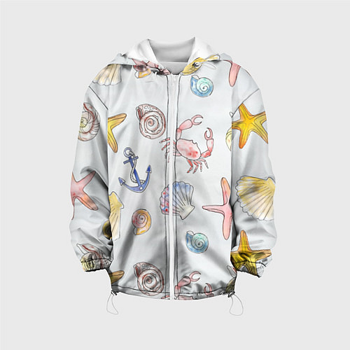 Детская куртка Морские ляльки / 3D-Белый – фото 1
