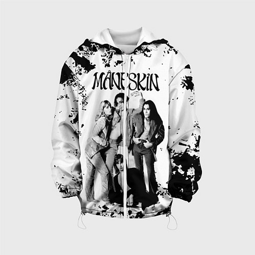 Детская куртка Maneskin Монэскин, рок - группа / 3D-Белый – фото 1