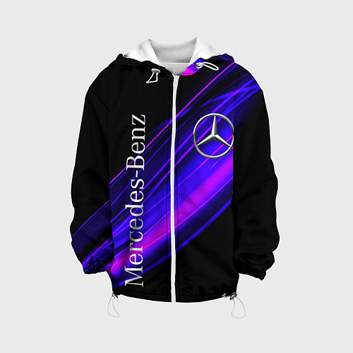 Детская куртка MERCEDES-BENZ МЕРСЕДЕС-БЕНЗ ПУРПУРНЫЙ / 3D-Белый – фото 1
