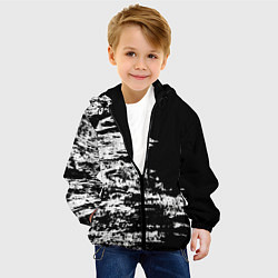 Куртка с капюшоном детская Abstraction pattern 2022 vanguard, цвет: 3D-черный — фото 2