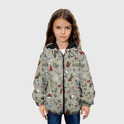 Куртка с капюшоном детская Винтажный 2022, цвет: 3D-черный — фото 2