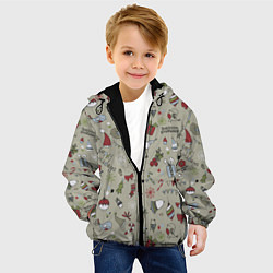 Куртка с капюшоном детская Винтажный 2022, цвет: 3D-черный — фото 2
