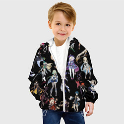 Куртка с капюшоном детская GENSHIN IMPACT ПЕРСОНАЖИ ИГРЫ HEROES, цвет: 3D-белый — фото 2