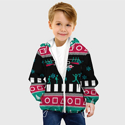 Куртка с капюшоном детская Свитер Кальмара, цвет: 3D-белый — фото 2