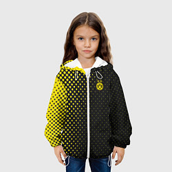 Куртка с капюшоном детская Borussia gradient theme, цвет: 3D-белый — фото 2