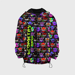 Куртка с капюшоном детская Geometry Dash: Heroes, цвет: 3D-черный