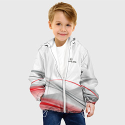 Куртка с капюшоном детская Lexus white theme, цвет: 3D-белый — фото 2